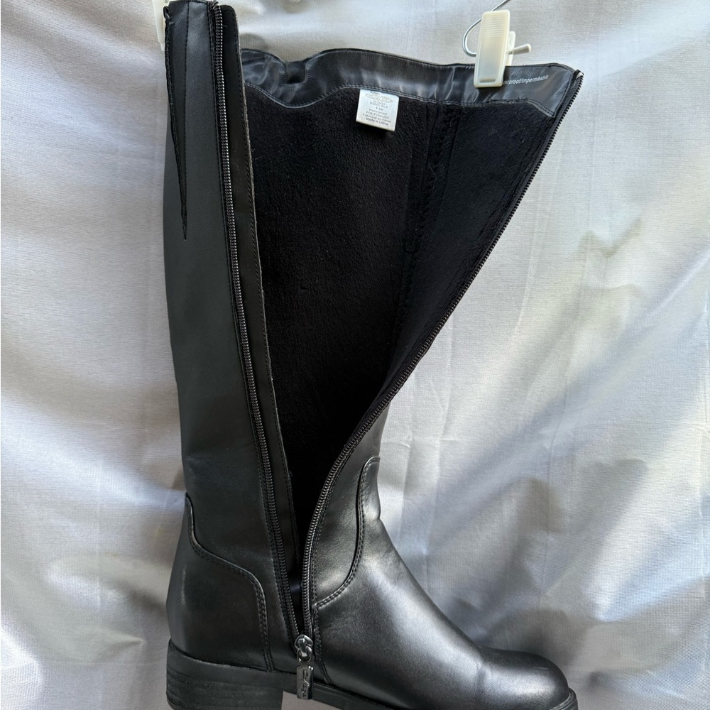 ☔️ COLLEGE AQUA Riding Boots 👢 🐎 EUC low heel - Picture 9 of 15